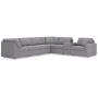 Cozymax - Granite - 7-Piece Sectional With Storage Console And Raf Corner Chair, 138"