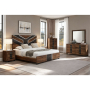 Optimus - 5 Piece Full Bedroom Set - Black / Brown - Black