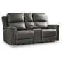 Bleckley Power Reclining Loveseat With Console / Adjustable Headrest Anchor