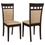 Gabriel - Closed Back Side Chairs (Set of 2) - Cappuccino