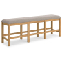 Havonplane - Brown - XL Counter Height Upholstered Dining Bench