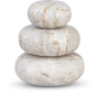 Pumpkin - 3 Piece Marble Decorative Object, 9"