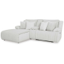 Top Tier - Alloy - 3-Piece Reclining Sectional Sofa With Laf Chaise, 96"
