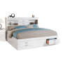 Louis Philippe III - Queen Bed - White - 48"