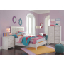 Paxberry - Whitewash - 4 Pc. - Full Panel Bed, Dressing Chest, Nightstand