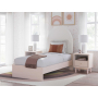 Wistenpine - Blush - Twin Upholstered Panel Bed