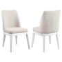 Carissa - Upholstered Dining Side Chair (Set of 2) - Beige