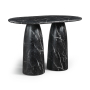 Cosenza - Concrete Indoor / Outdoor Counter Height Table (3 Boxes) - Black, 60"