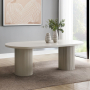 Laela - Dining Table - White Finish, 87"