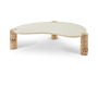 Thor - Burl Wood Coffee Table - Natural, 59.5"