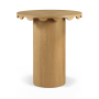 Dahlia - Solid Wood And Natural Cane Bar Height Table - Natural - Light Brown, 36.25"