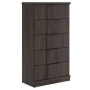 Shaehartin Five Drawer Chest Dark Brown, 54.8" Tall