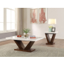 Forbes - Coffee Table - White Marble & Walnut, 47"