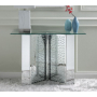Nysa - Accent Table - Pearl Silver - Wood - 32", 45"