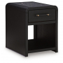 Clanden Rectangular End Table Black, 20.12"
