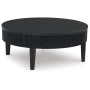 Marstream - Black - Round Cocktail Table, 42.13"