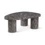 Teramo - Concrete Indoor / Outdoor Coffee Table - Brown - Dark Brown, 36"