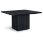 Belinda - Oak Veneer Square Dining Table - Black, 54"