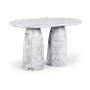 Cosenza - Concrete Indoor / Outdoor Counter Height Table (3 Boxes) - White, 60"