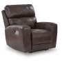 Crossplex - Smoke - Power Recliner / Adjustable Headrest