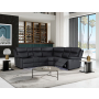 U6026 - 72A Right Arm Facing Sectional With LED And Speaker - Black, 106"