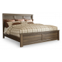 Juararo Panel Bed Dark Brown