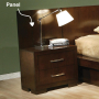 Jessica - Wood Bed Panels (Set of 2) - Cappuccino - Dark Brown