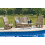 Hyland Wave - Driftwood - 4 Pc. - Glider Loveseat, 2 Swivel Glider Chairs, Cocktail Table