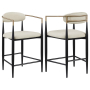 Tina - Fabric Upholstered Counter Chair (Set of 2)