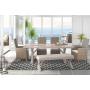 Beachcroft - Beige - 6 Pc. - Dining Set with Bench, Chairs