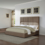 Marcelino - Eastern King Bed - Brown & - Light Brown