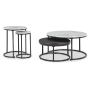 Jusmour - Black / White - Occasional Nesting Table (Set of 4), 31.5"