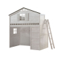 Tree House - Loft Bed - Weathered White & Washed