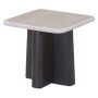 Jacory - End Table With Bottocino Marble Top - Beige / Espresso - Beige, 20"