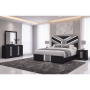 Optimus - 4 Piece Bedroom Set (Full Bed, Dresser, Mirror, Nightstand) - Black