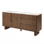 Harvey - Server With Ceramic Top - Walnut - Dark Brown
