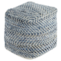 Chevron - Blue - Pouf