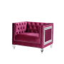 Heibero - Chair (Same Lv01402) - Burgundy Velvet - Purple