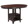Lavon - Oval Extension Counter Dining Table - Light Chestnut, 42"