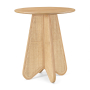 Butterfly - Solid Wood And Natural Cane Bar Height Table - Natural - Light Brown, 36.25"
