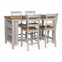 Harperfeld Dining Room Counter Table Set (Set of 5) Natural / Gray
