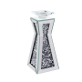 Nowles - Accent Candleholder (2 Piece) - Mirrored & Faux Stones - Glass, 5"