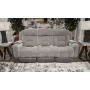 Mixed Motion Power Reclining Sofa With Adjustable Headrest Shadow, 87"