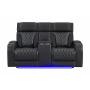 U8611 - Power Reclining Sofa With Power Headrest And LED - Charcoal - Black, 85.5"