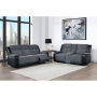 U5914 - Reclining Sofa / Console Reclining Loveseat - Gray /
