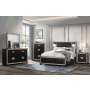 Blake - 5 Piece Full Bedroom Set With Lamps - Black /