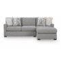 UrbanCrest 2-Piece Sleeper Sectional With RAF Corner Chaise Pewter