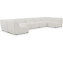 Miramar - 7 Piece Modular U-Shaped Sectional - Cream, 175"