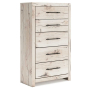 Lawroy - Light Natural - Five Drawer Chest, 54.02" Tall