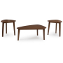 Lyncott - Brown - Occasional Wood Table Set (Set of 3), 42"